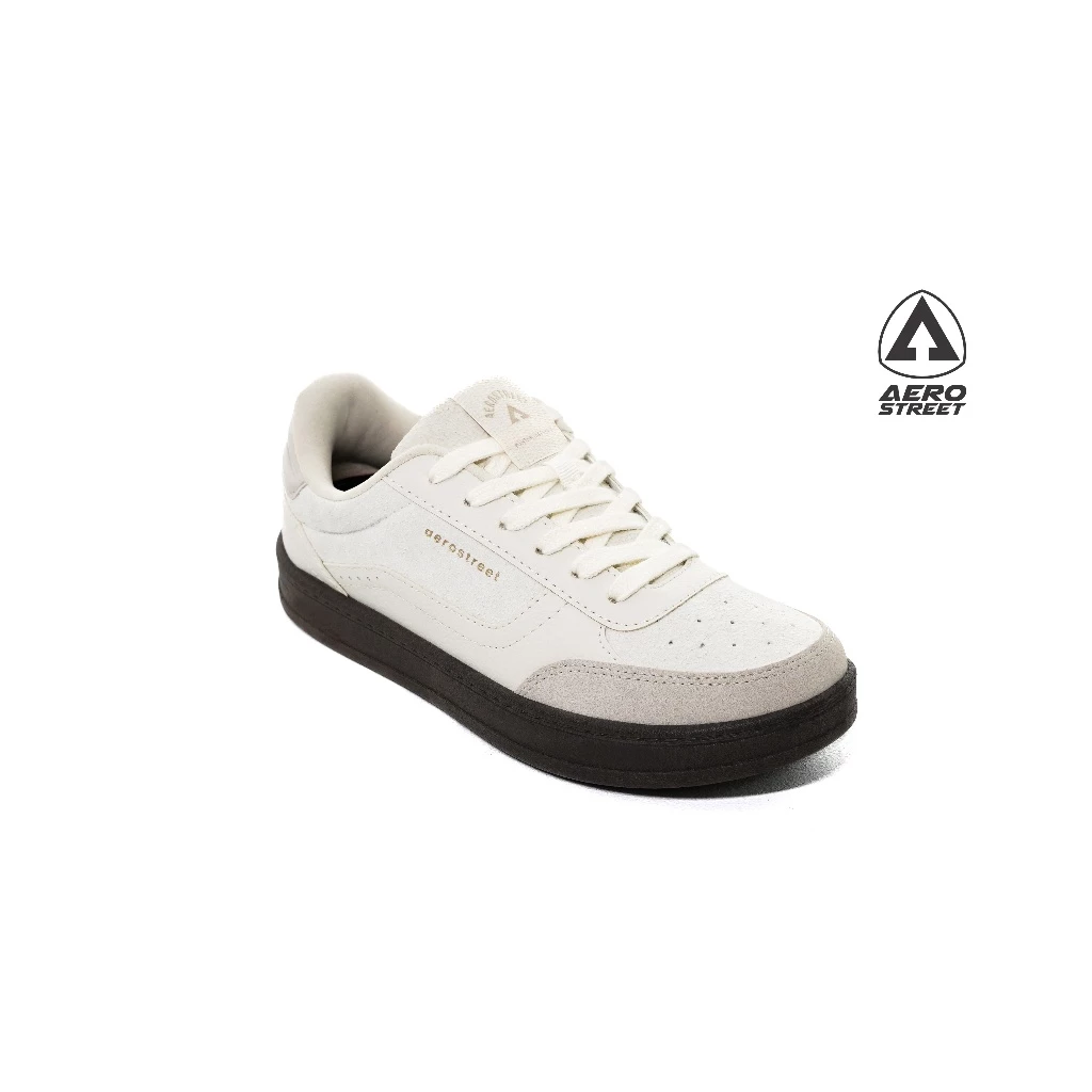 Aerostreet 37-44 Austin Coklat Tua Natural Natural – Sepatu Sneakers Casual