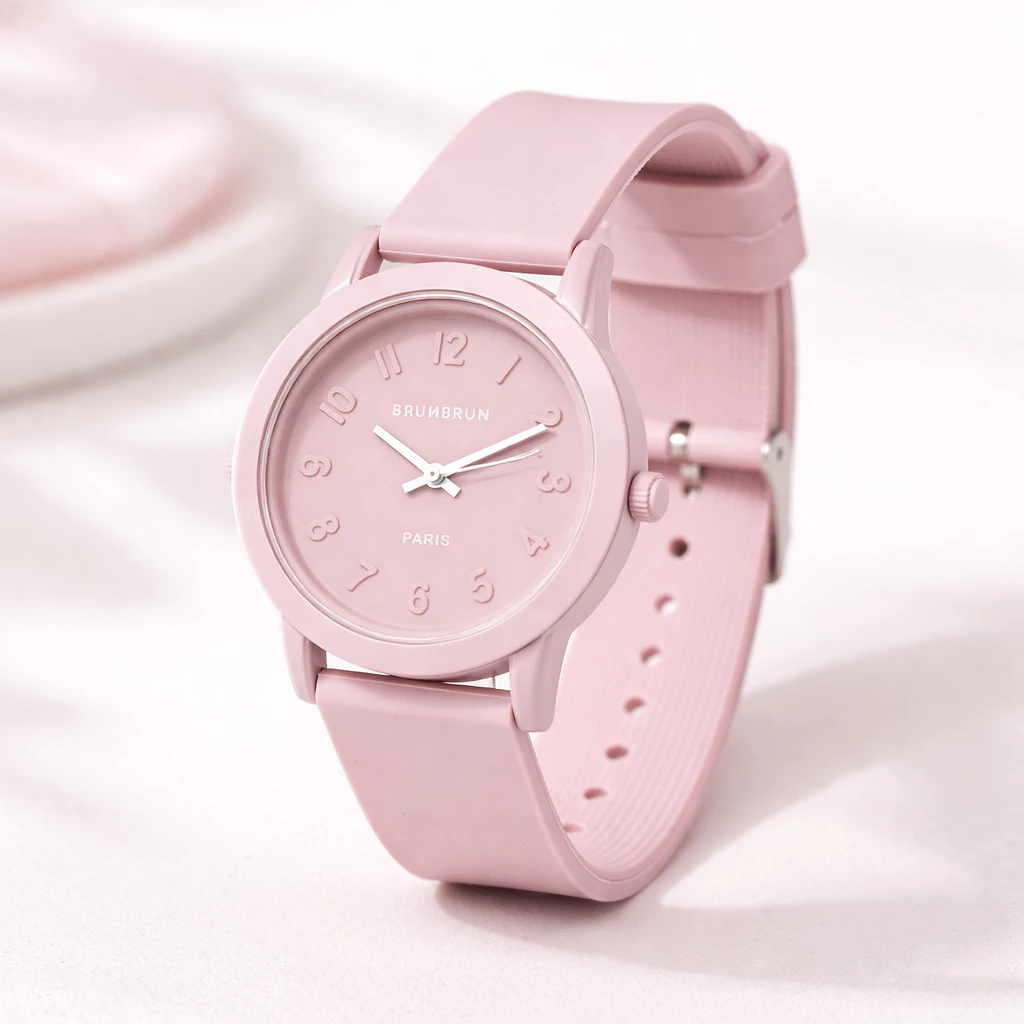 Brunbrun Paris Jam Tangan Pria Wanita Analog Karet Rubber Lembut – Duffy Watch Water Ressistant Free Box