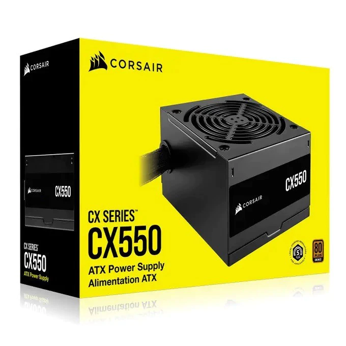 CORSAIR CX Series CX550 – 550 Watt 80 PLUS Bronze ATX Power Supply