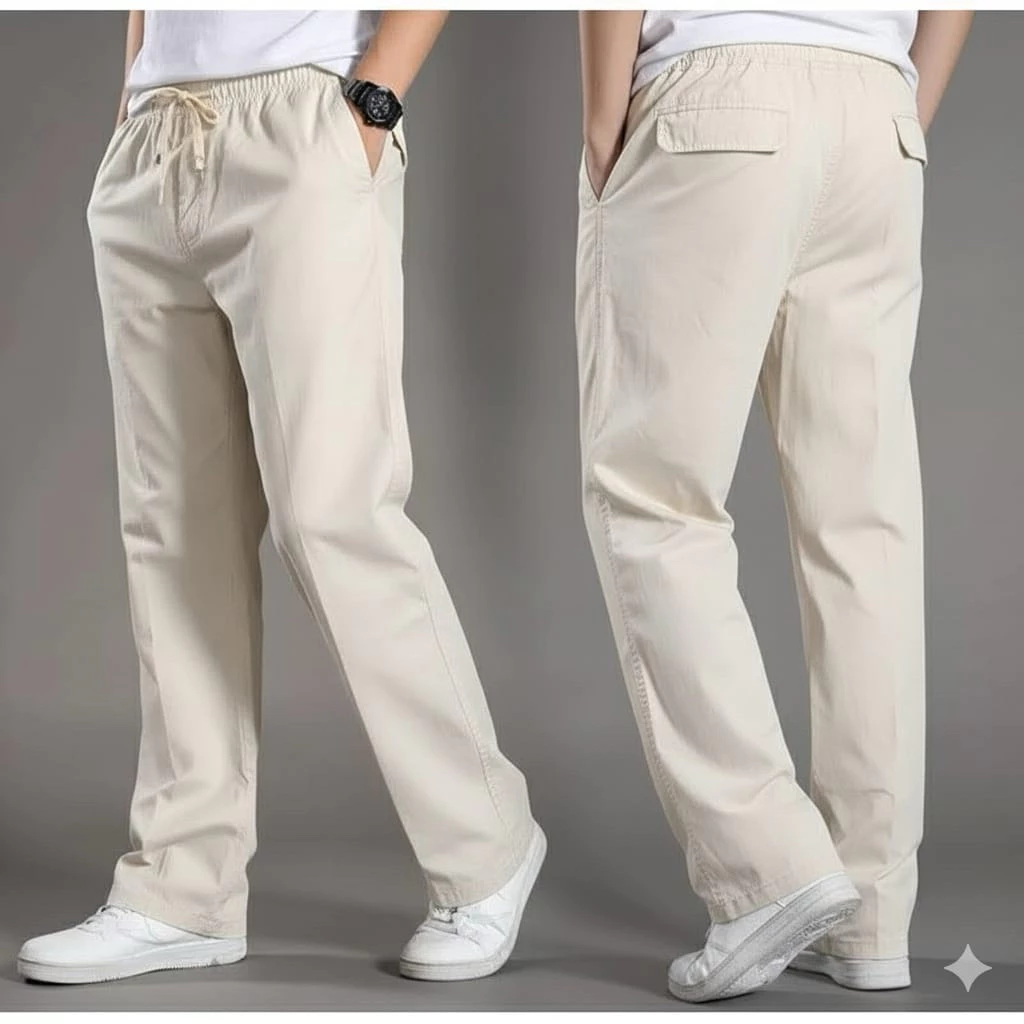 DONKEY CLOTH- UNISEX Celana Chino Panjang Reguler Standar Premium | Celana Gombrong Bahan Melar