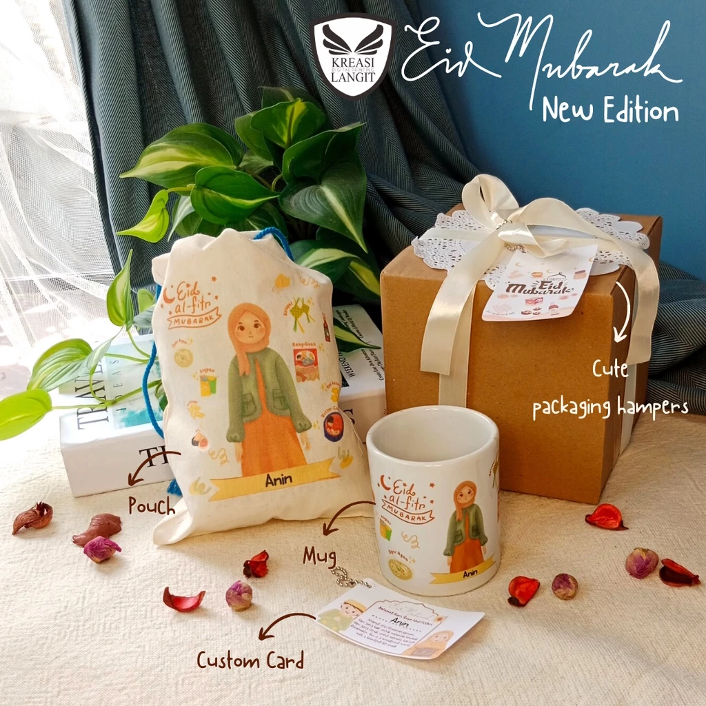 HAMPERS LEBARAN MURAH l DESAIN UNIK l MUG POUCH IDUL FITRI