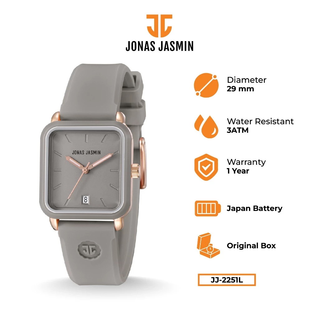 Jonas Jasmin – Jam Tangan Wanita Analog JJ-2251L Include Box Fullset