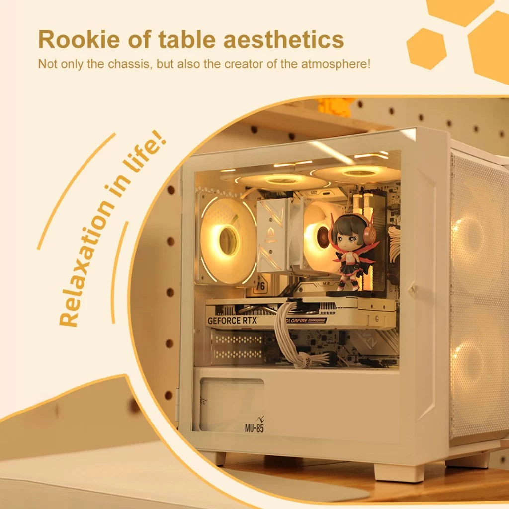 SEGOTEP GREMLIN 1 Black n White (M-ATX Premium PC Case)