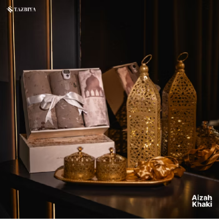 TAZBIYA – HAMPERS GIFT MUKENA (Set Gift Hampers Mukena Tazbiya x Kemiso dengan Box. Amplop, Card Hampers Hadiah Ramadhan Idul Fitri)