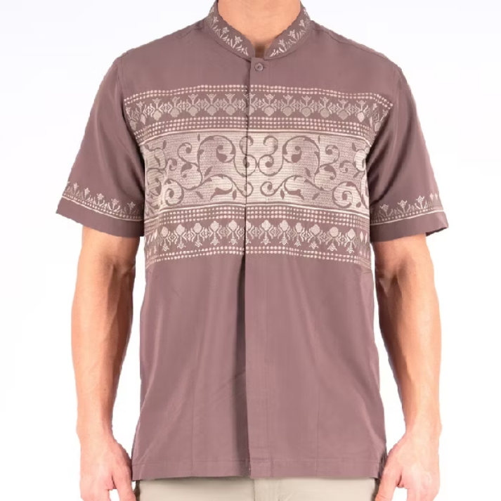 BENHILL Taqwa Koko Bordir “RAFFI AHMAD” Pria Pendek Mauve Taupe 2721-71-72