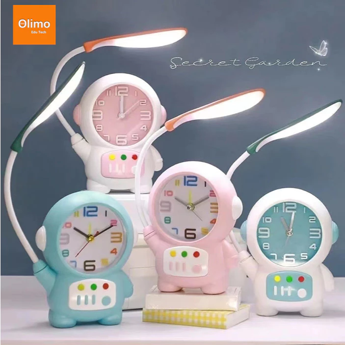 Olimo Alarm Clock Table Lamp – Lampu Meja Jam Alarm Anak Edukasi